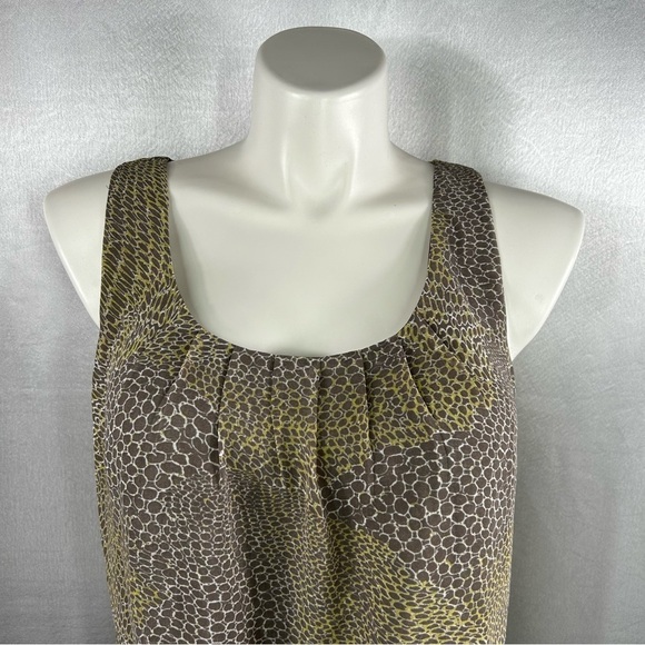 Banana Republic Brown Green Animal Print Tank Top - Picture 2 of 7